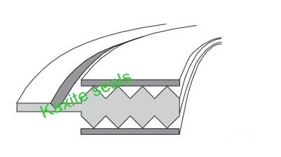 Kammprofile Gasket With Integral Outer Ring