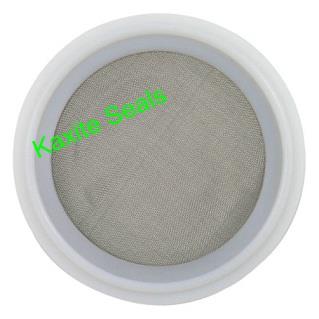 PTFE Tri Clamp Screen Sanitary Gasket With SS 316 Mesh